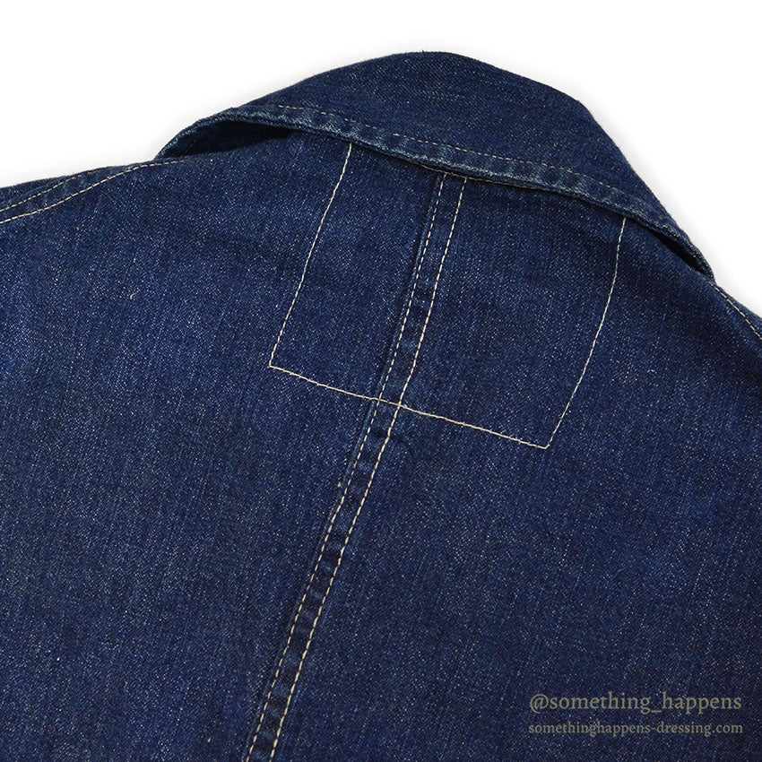 1940's UNKNOWN DENIM COVERALLS / DARK ...