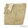1950's U.S.ARMY TROUSERS, COTTON, KHAKI 1945 ... W34/L29