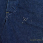 1930's~ WARDS PIONEER DENIM OVERALL / VERY DARK ... W37/L26