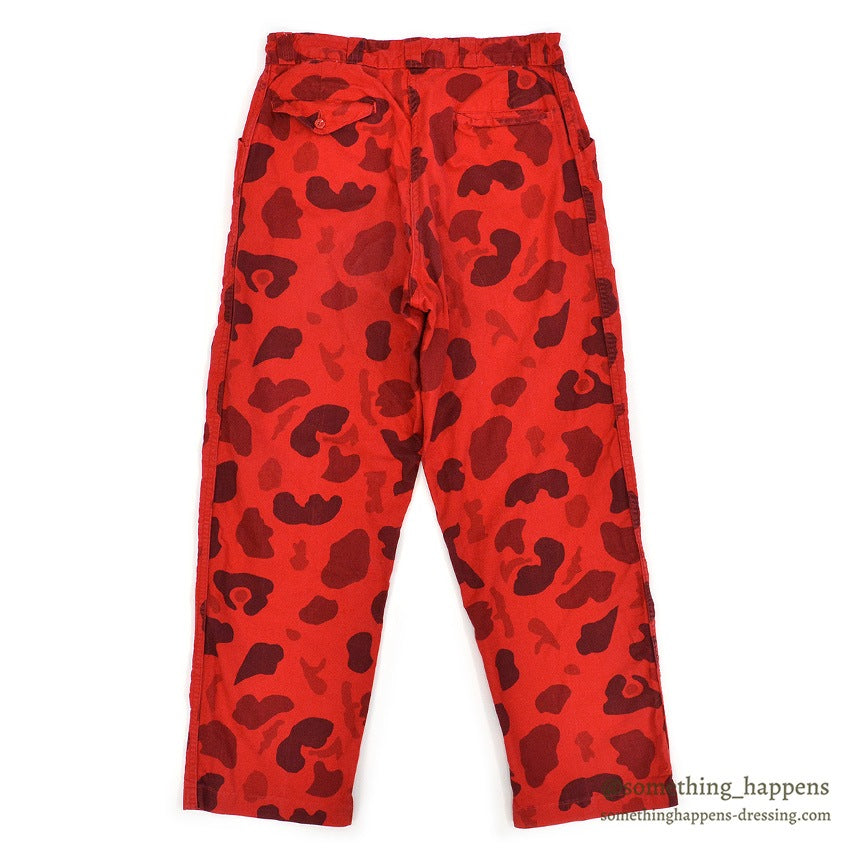 1960's VIST-O-FLAGE RED DUCK HUNTER CAMO PANTS... W31/L28