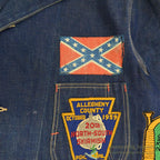 1950's LOTS OF PATCHES DENIM COVERALL...