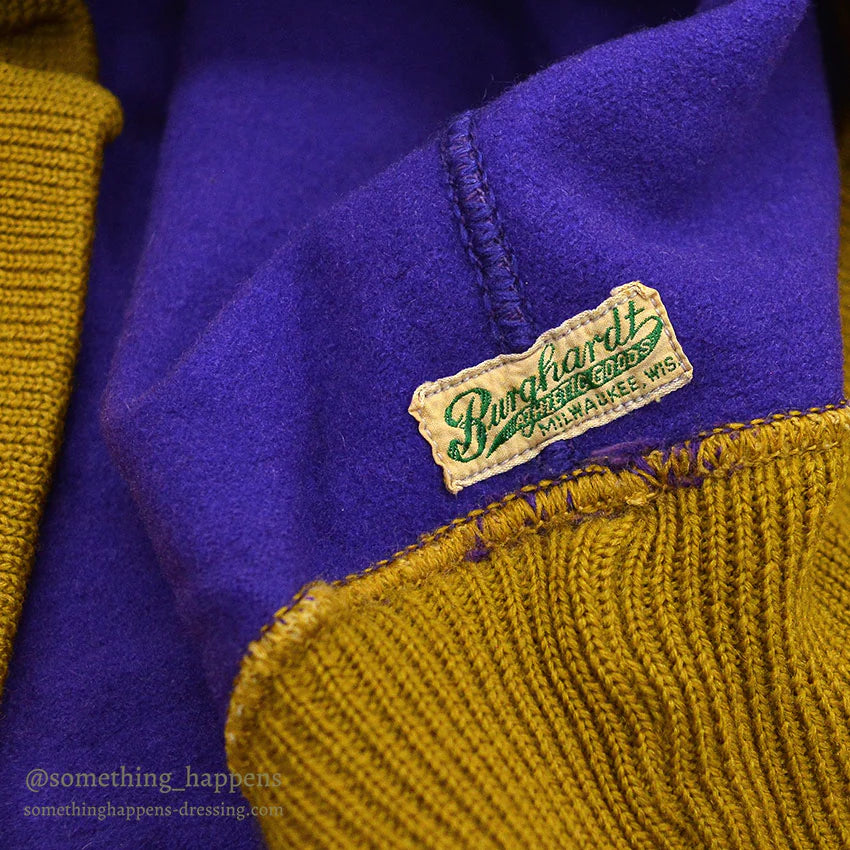 1930's BURGHARDT WOOL SWEAT SHIRT / HUGE SIZE ...