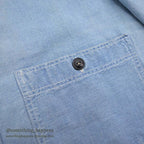1930's HERCULES PULLOVER CHAMBRAY SHIRT / MISSING CHIN STRAP ...