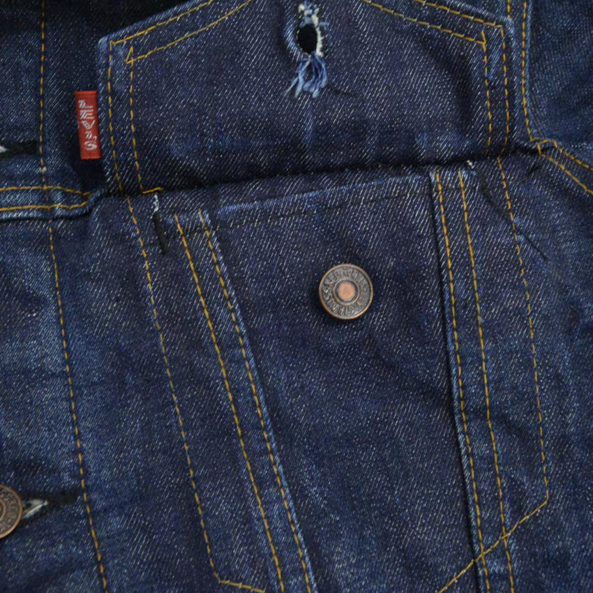 60s Levi's 70505-0317 BIG-E Dark Navy Blanket... Size 38