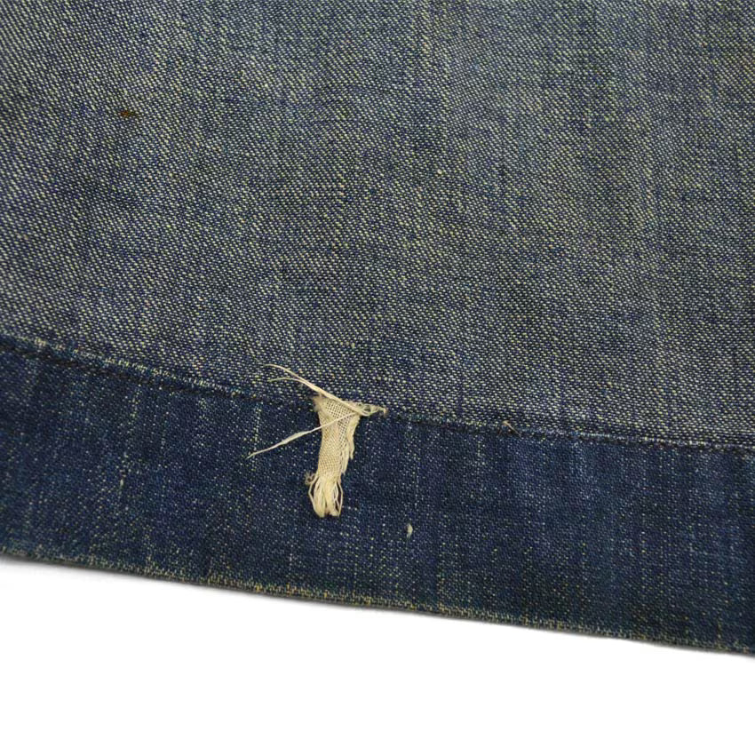 1940s US Navy Shawl Collar Denim Jacket, Dark Navy, Multiple Stencils...