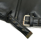 50's Vinyl Leather Two Star Double riders Jacket... 40