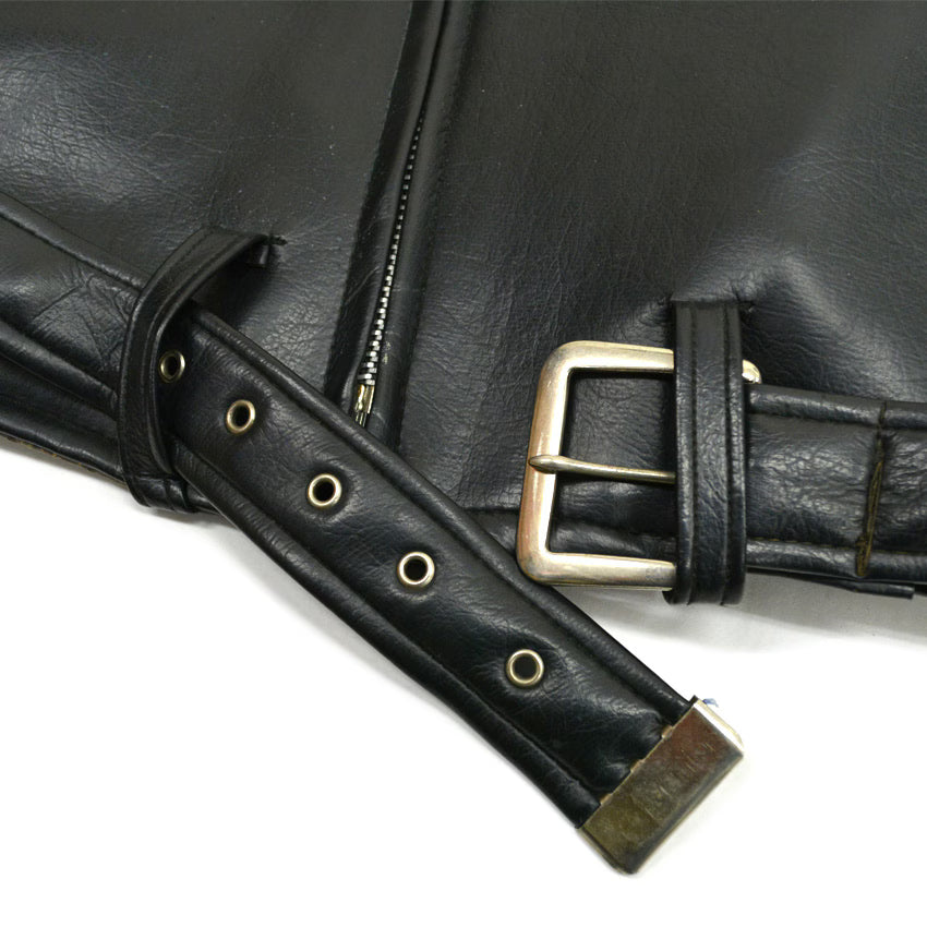 50's Vinyl Leather Two Star Double riders Jacket... 40