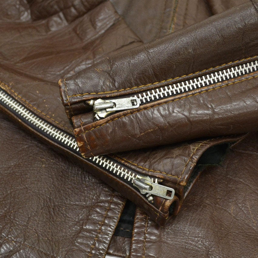 60's BROOKS 'Cafe Racer' SINGLE RIDERS BROWN... 38