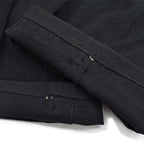 40's~ Black wool work trousers...W32×L32