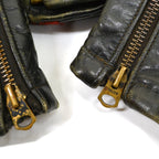 50's Genuine Horsehide FRONT QUARTERS Horsehide Double Riders Jacket... 40