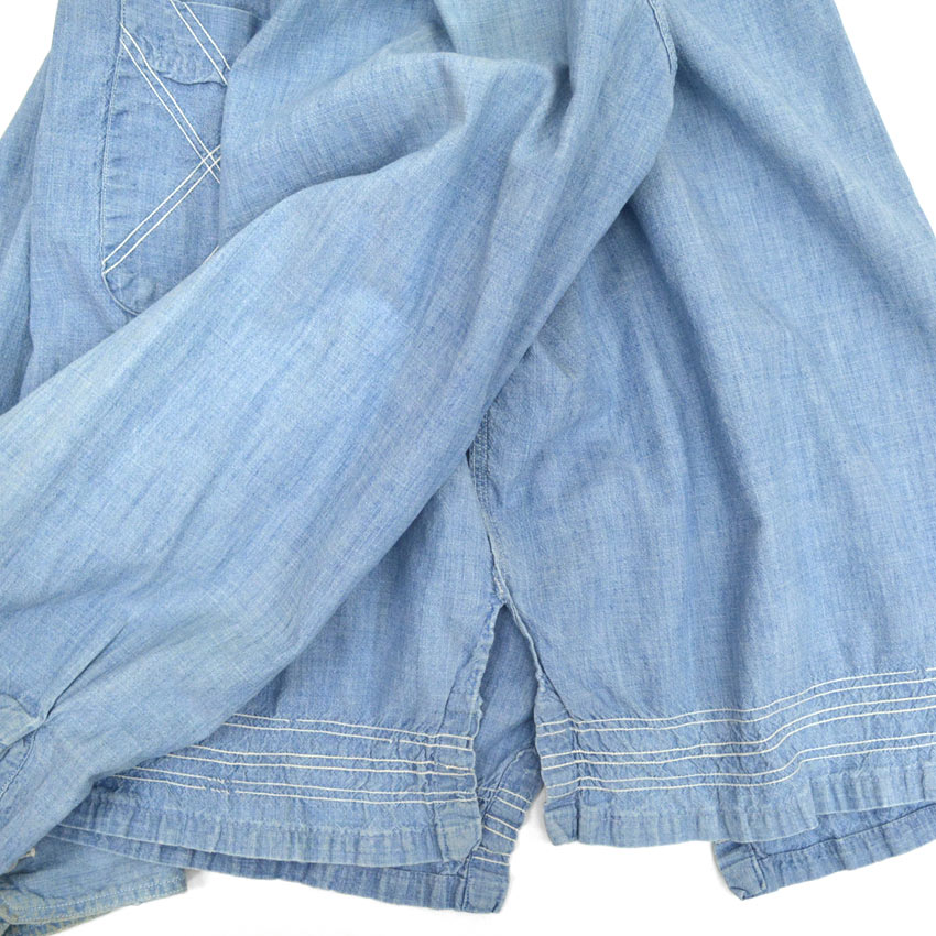 50's BIGMAC PENNEY'S Italian Collar Chambray Shirts...