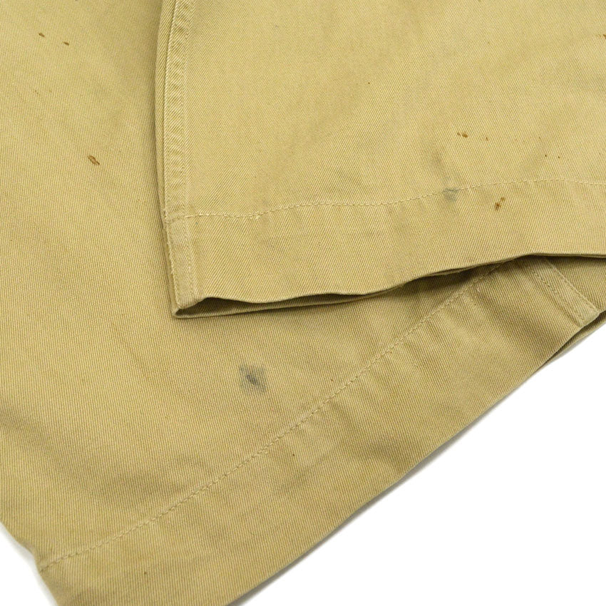 1940s US ARMY M-1943 Khaki Chino Pants with Gas Flap... W32 x L31