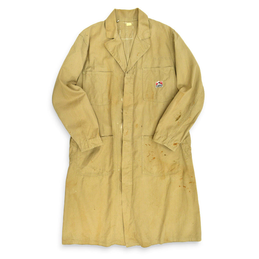~50's BEN DAVIS BROWN HBT SHOP COATS...42R