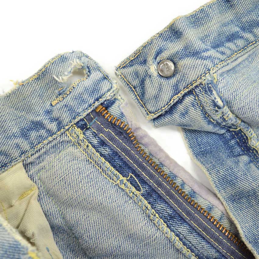 1960's Lee 101-Z HIPPIE ART PATCHWORK DENIM PANTS... W32 L30