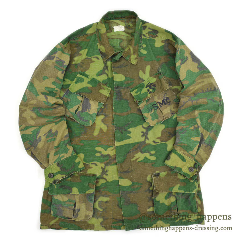 1970's USMC ERDL JUNGLE FATIGUE JACKET MIX LEAF... MR