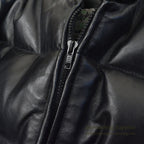 1990's SCHOTT LEATHER DOWN JACKET... 36
