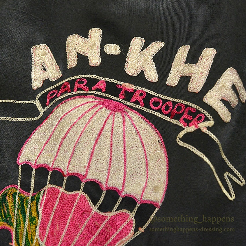 1960s Vietnam Souvenir Jacket (Vietnamese style) 1st CAV Paratrooper...