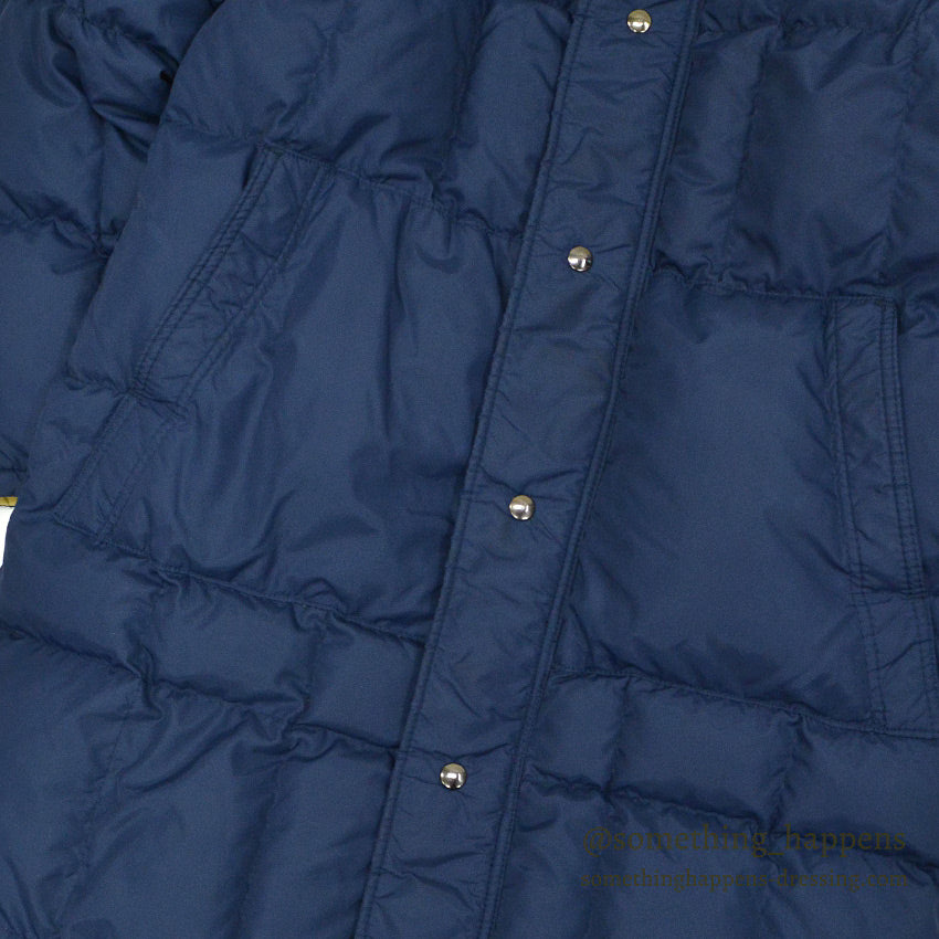 1970's~ WILLIAM BARRY NAVY DOWN COAT...M