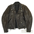 1980's SCHOTT 125 DOUBLE RIDERS JACKET BACK PAINT... 40