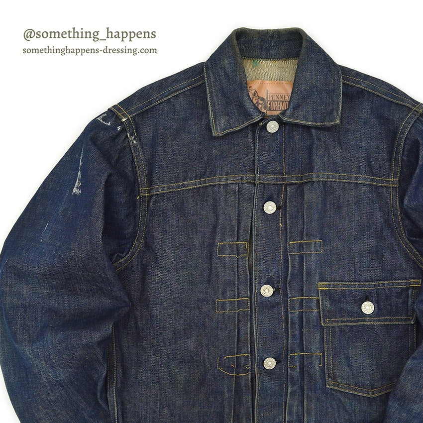 1950's PENNEY'S FOREMOST DENIM JACKET ONE WASH... 36