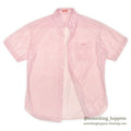 1960's~ Helen SOUTH VIETNAM SOUVENIR S/S SHIRT RED STRIPE...