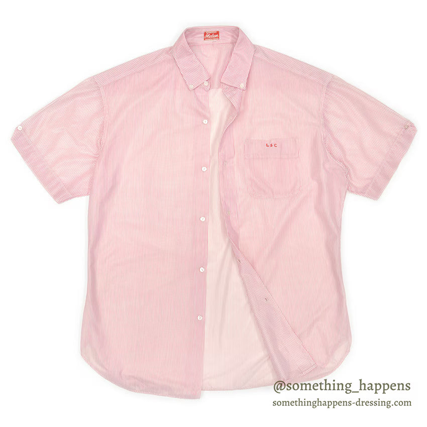 1960's~ Helen SOUTH VIETNAM SOUVENIR S/S SHIRT RED STRIPE ...