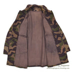 1960's CZECHOSLOVAKIA MILITARY BROWN DYED SALAMANDER PATTERN CAMO COAT...