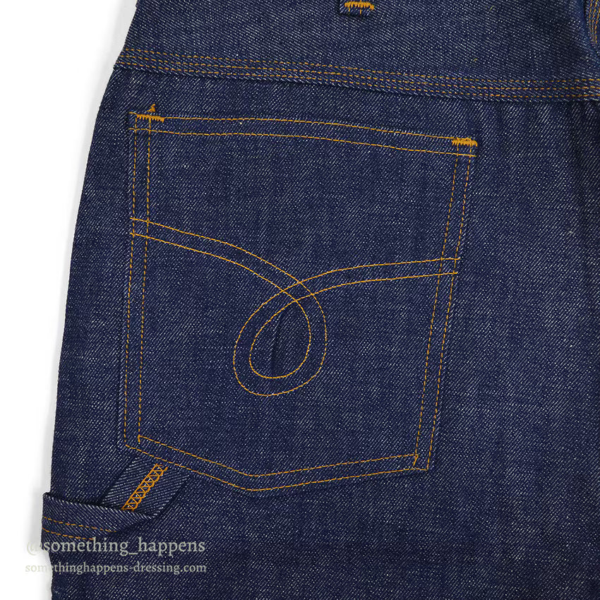 1960's DEADSTOCK KEY WORK CLOTHING DENIM PAINTER PANTS... W36/L34