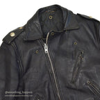 1950's INDIAN MOTOR CYCLE PAINTED DOUBLE RIDERS JACKET ... Fits like 38