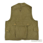 1950's LLBEAN FISHING VEST HALF MOON POCKET...