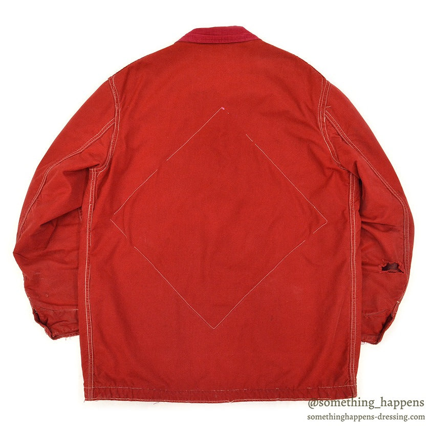 1950's~ HERCULES RED COVERALL BLANKET LINING MODIFIED...