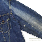 1960's LEVI'S 557XX DENIM JACKET / SUN FADED ... 44
