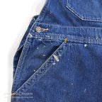 1940's CAN'T BUST'EM WW2 DENIM OVERALL / UNUSUAL DETAIL ... W36/L29