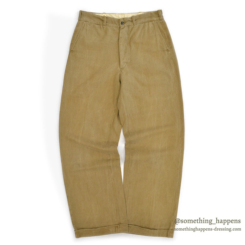1940's Lee BROWN TWILL WORK PANTS ... W31/L32