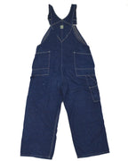 40's HAWKBRAND デニムオーバーオール グリーンパイピングステッチ SIZE W40