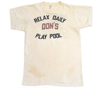 60's　CHEROKEE 'RELAX DAILY…'  GO KART 両面プリント 染み込み Tシャツ レア　SIZE M