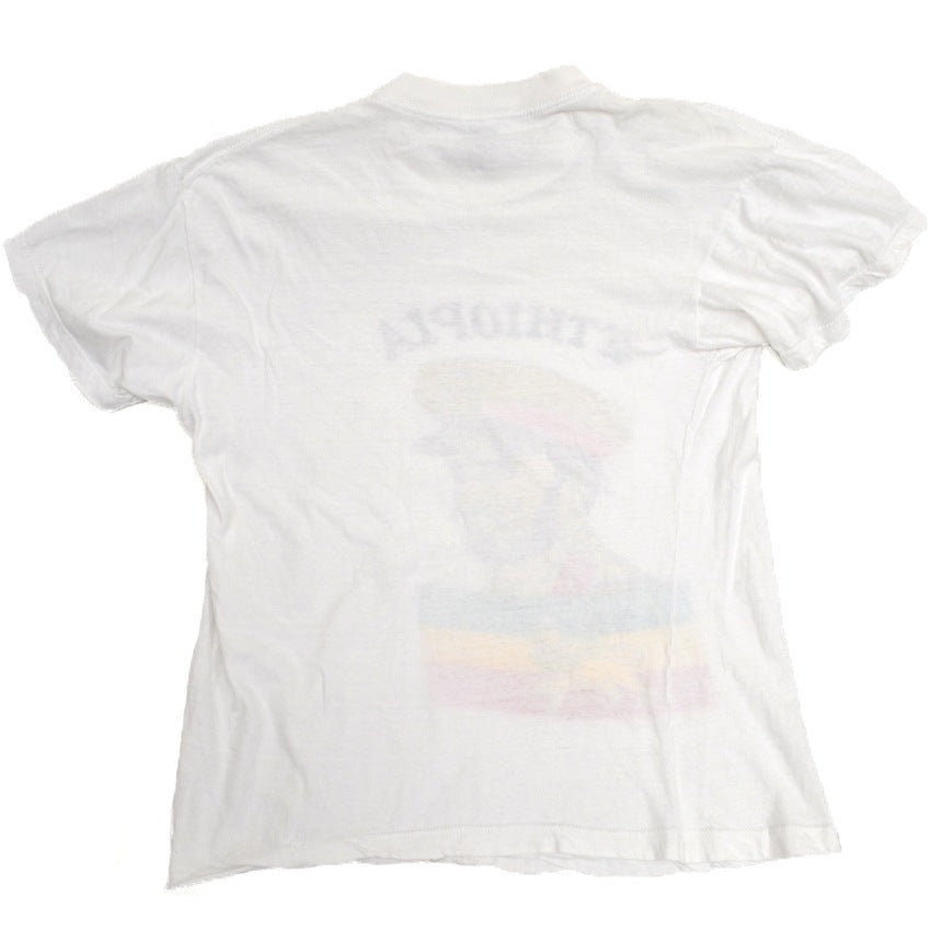 〜90's エチオピア スーベニア 染み込みプリント Tシャツ... XL