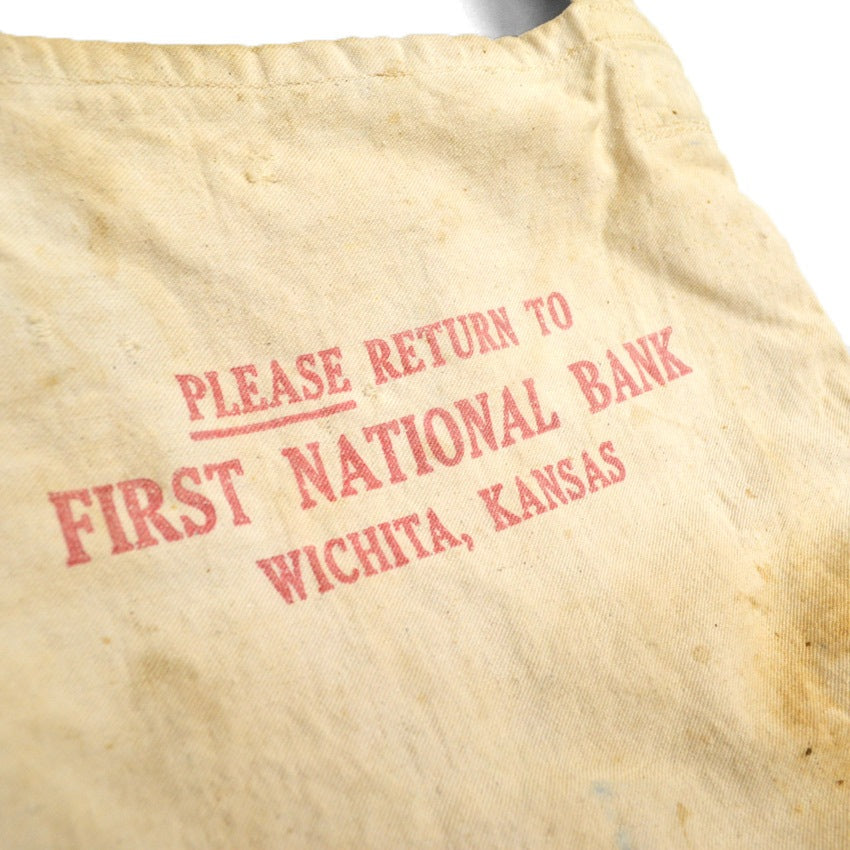 40's〜 FIRST NATIONAL BANK マネー ショルダーバッグ レア...