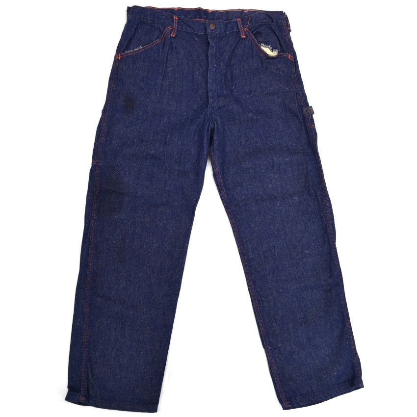 60's デニムペインターパンツ  濃紺 ... 実寸 W33.5 × L30