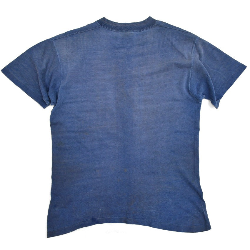 60's〜 TOWNCRAFT Penneys  ポケットＴシャツ 瑠璃紺 ... L