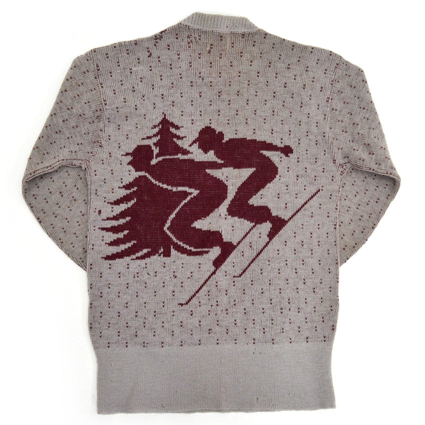 40's~ GLENSPEY SPORTWEAR 'Skiers' Jacquard knit...