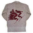 40's~ GLENSPEY SPORTWEAR 'Skiers' Jacquard knit...