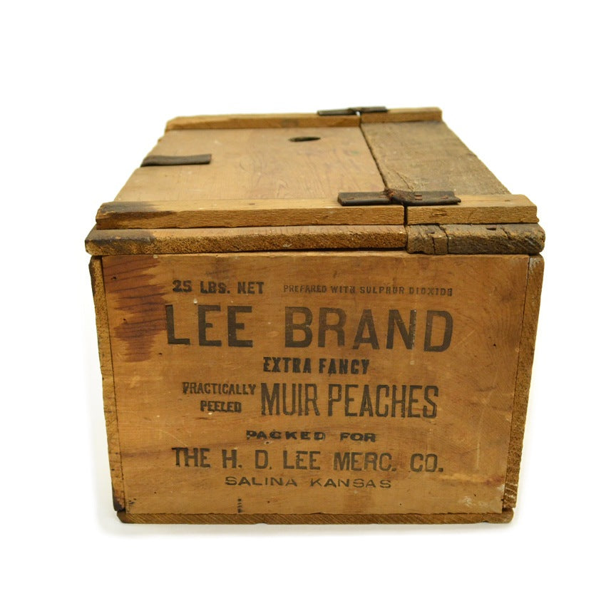 ~30's HDLee Mercantile Co. Advertising 'LEE BRAND' Wood Box...