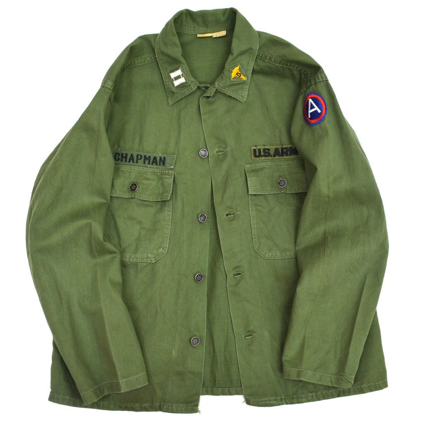 1950s US Army 13-Star Button Cotton Utility Shirt...