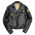 50's Vinyl Leather Two Star Double riders Jacket... 40