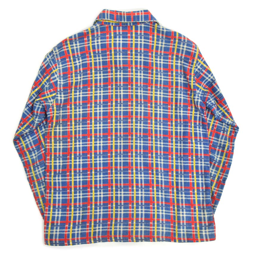50's BLUEBELL Flannel Shirt with Vertical Bell Embroidery Tag and Print...