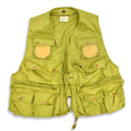 ~70's ideal fishing vest, lime green... M