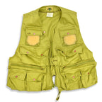~70's ideal fishing vest, lime green... M