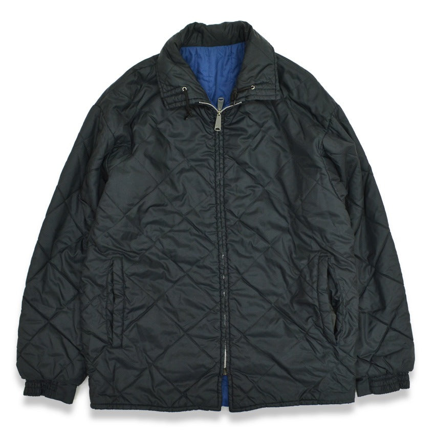 60's McGREGOR Quilted Reversible Jacket, Black... Size M