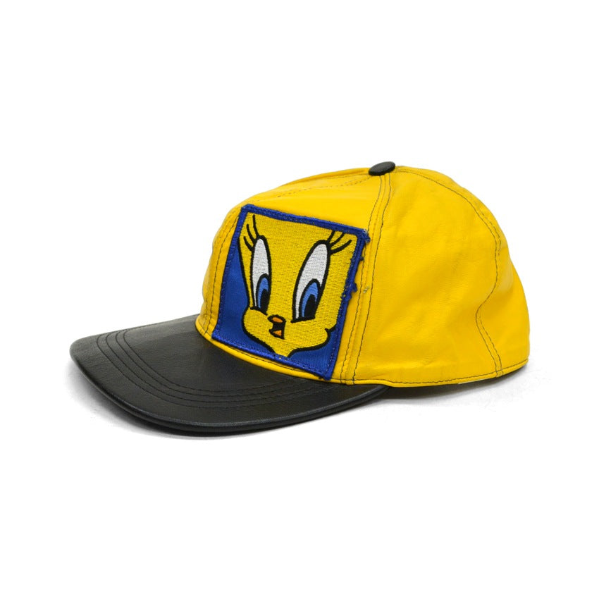 90's LOONEY TUNES Tweety Leather Cap 1994...
